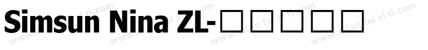 Simsun Nina ZL字体转换